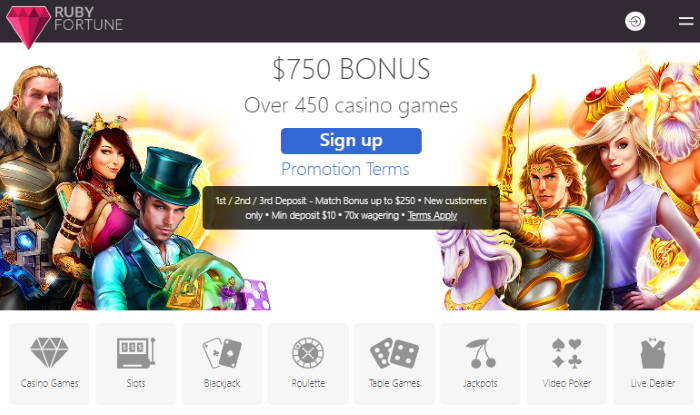 Ruby Fortune Casino: $750 Free Bonuses and Must Win Games