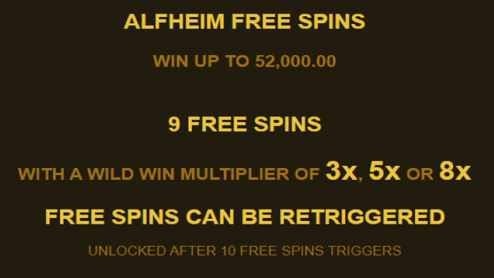 Alfheim Free Spins at Thunderstruck Wild Lightning