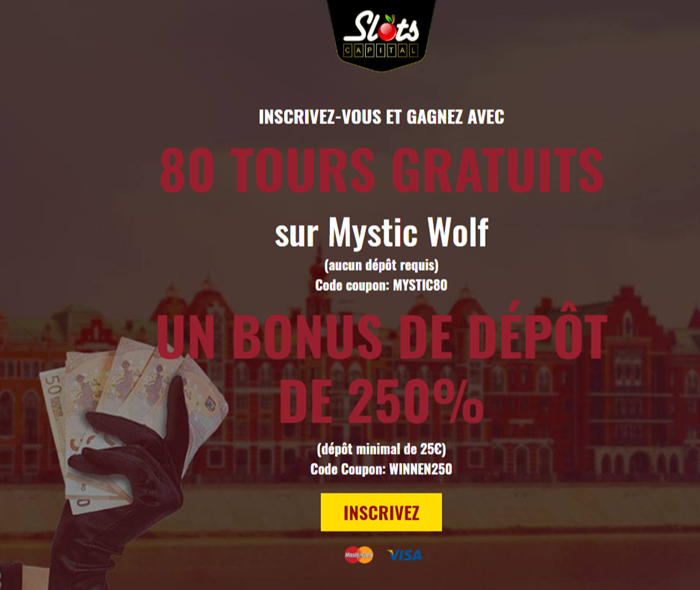 Slots Capital Belgium: Claim 80 Free Spins on Mystic Wolf Slot – No Deposit Bonus (BE – Dutch Language) – Can You Win Big with Zero Deposit?