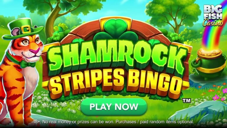 NEW SLOT! SHAMROCK STRIPES BINGO 🍀 | Big Fish Casino
