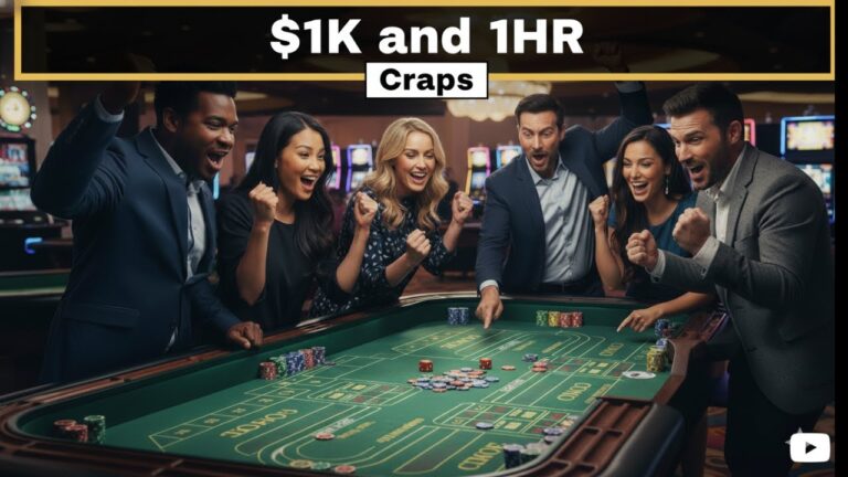 You got 1K and 1 Hour on the Craps Table! Can you make it to the Cashier’s Cage