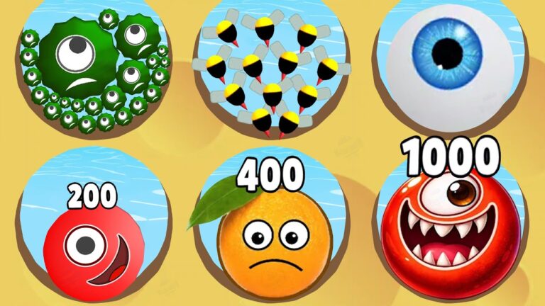 HUNGRY BALLS (vs) SAVE ORANGE (vs) JELLY BLOB – Draw to Smash, Satisfying Mobile Game ASMR Gameplay