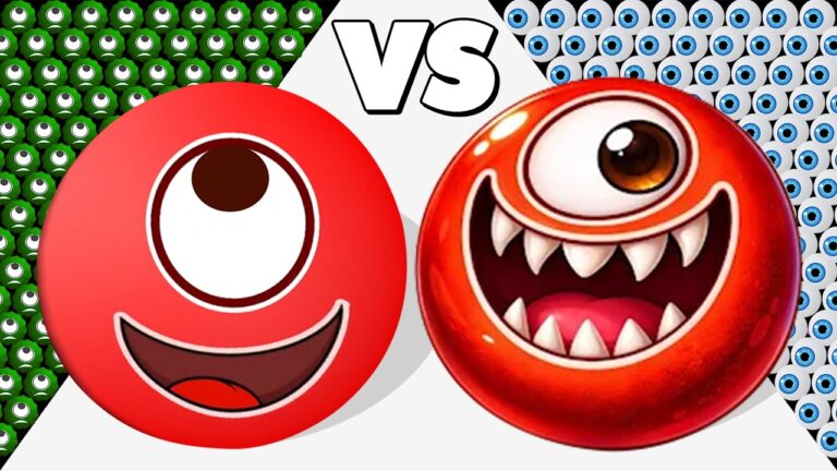HUNGRY BALLS (vs) JELLY BLOB – Draw to Smash, Satisfying Mobile Game ASMR Gameplay