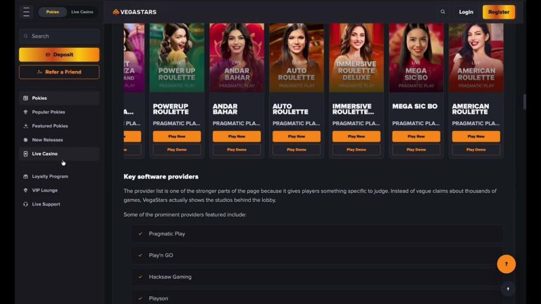 VEGASTARS CASINO AUSTRALIA REVIEW 2026 | POKIES, BONUS, VIP REWARDS & LIVE CASINO