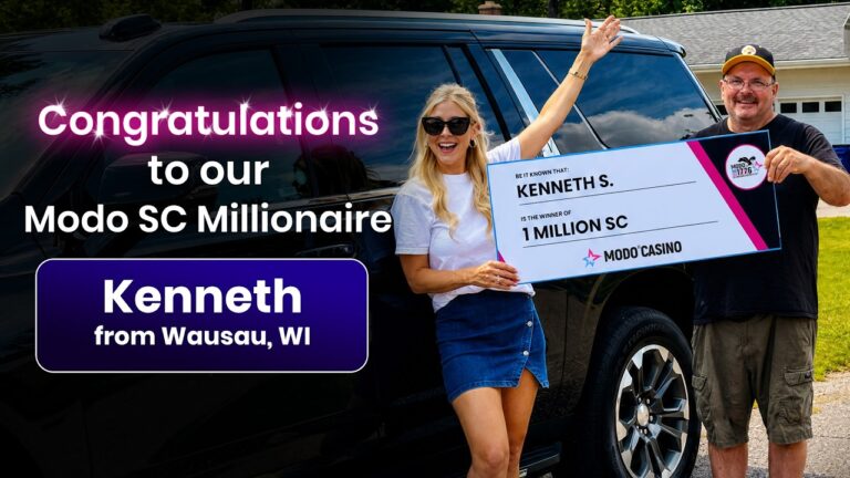 1,000,000 SC Winner! Kenneth from Wisconsin | Modo Casino