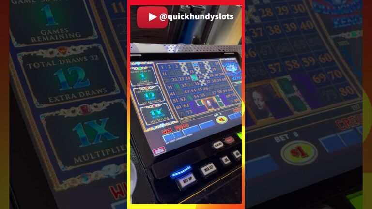 KENO JACKPOT! Huge Win on DaVinci Diamonds at Wynn! #slot #casino #jackpot #keno