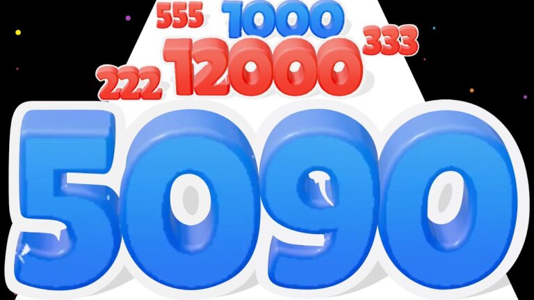 Number Master : THE BIGGEST NUMBER – Level Up Number Run Race Stack Master Max Level ASMR Math Games